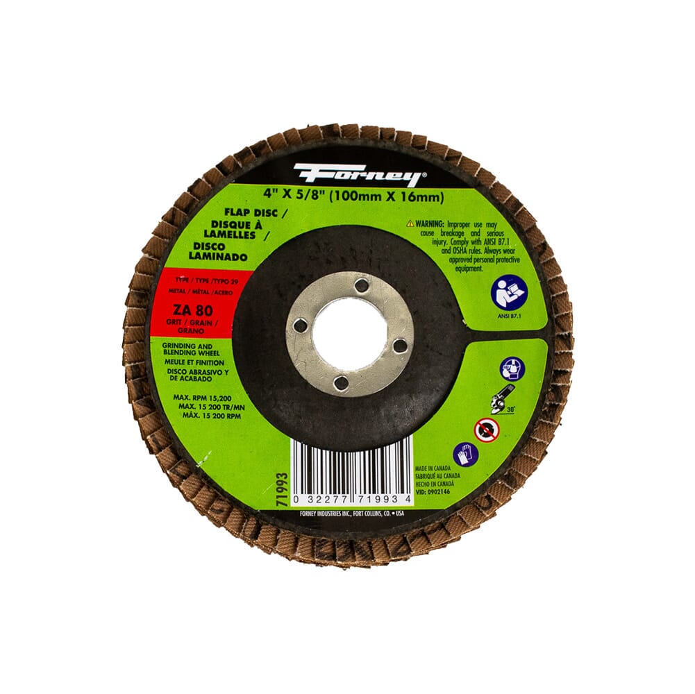 71993 Flap Disc, Type 29, 4 in x 5